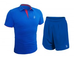 Дизайн синий футболка и шорты